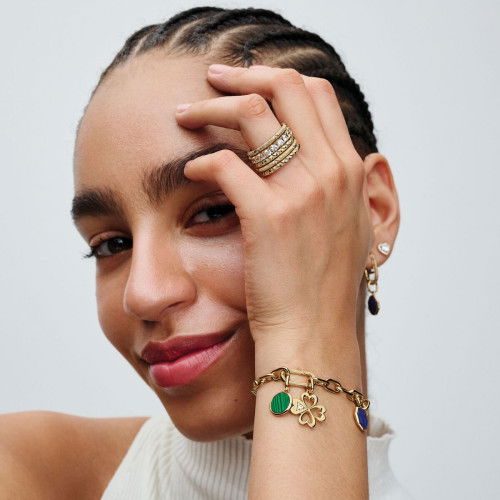 Helen Kirchhofer - Pandora ME Grünes gravierbares Mini Medaillon Charm - 763389C01