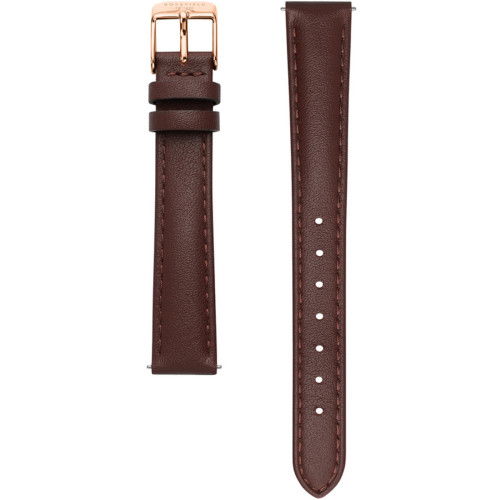 Helen Kirchhofer - Rosefield Braun Leder Uhrenband (14 mm) - QBRL-S368