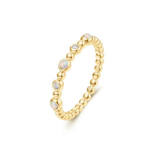 Helen Kirchhofer - Ania Haie Gold Bezel Kyoto Opal Beaded Ring - R064-05G