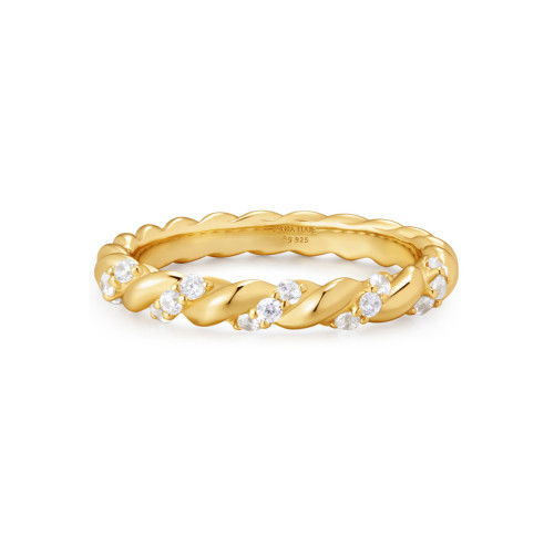 Helen Kirchhofer - Ania Haie Gold Sparkle Twisted Ring - R075-01G