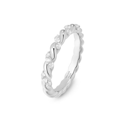 Helen Kirchhofer - Ania Haie Silver Sparkle Twisted Ring - R075-01H