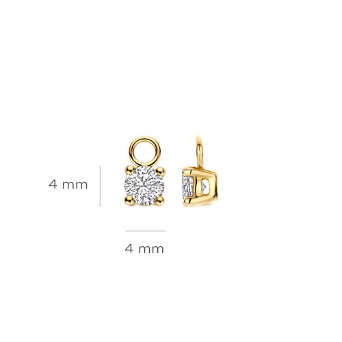 Helen Kirchhofer - Blush Lab Diamonds Ohr Charms 14k Gelbgold - LG9000Y/S