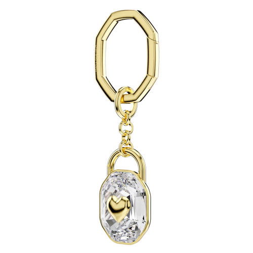 Helen Kirchhofer - Swarovski Schlüsselanhänger Oval Schliff Weiss Goldlegierungsschicht - 5733765