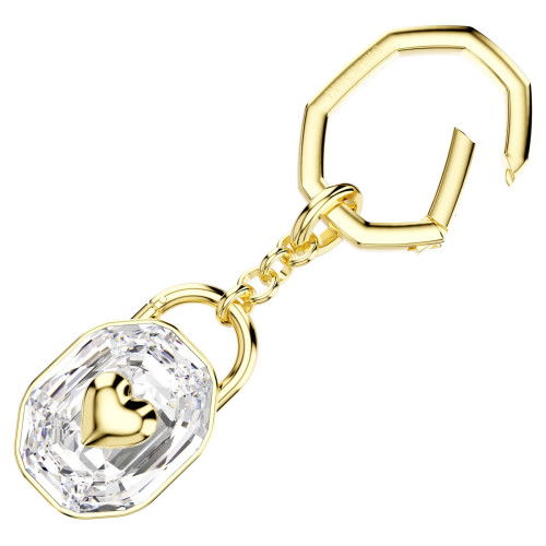 Helen Kirchhofer - Swarovski Schlüsselanhänger Oval Schliff Weiss Goldlegierungsschicht - 5733765