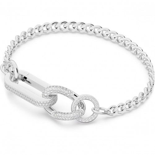 Helen Kirchhofer - Swarovski Dextera Armband Pavé Gemischte Glieder Weiss Rhodiniert