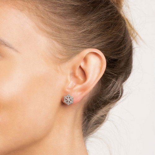 Helen Kirchhofer - Seinerzeit Flake Schneeflocken Ohrstecker - SZA-2990-268