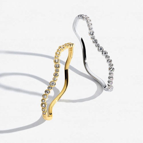 Helen Kirchhofer - Sif Jakobs Sardinien Wave Armreif - SJ-BG2631-CZ-YG