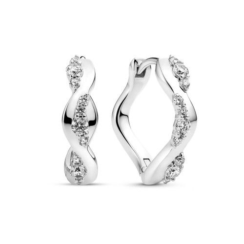 Helen Kirchhofer - Sif Jakobs Ellera Waves Altro Creolo Ohrringe - SJ-E2762-CZ