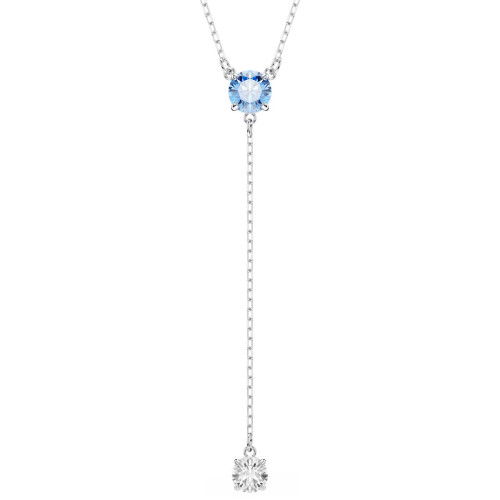 Helen Kirchhofer - Swarovski Stilla Attract Y Halskette Rundschliff Blau Rhodiniert - 5734249