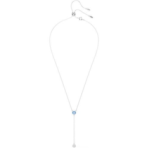 Helen Kirchhofer - Swarovski Stilla Attract Y Halskette Rundschliff Blau Rhodiniert - 5734249