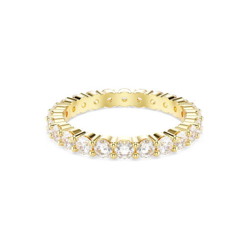 Helen Kirchhofer - Swarovski Stilla Ring Set Rundschliff Weiss Goldlegierungsschicht