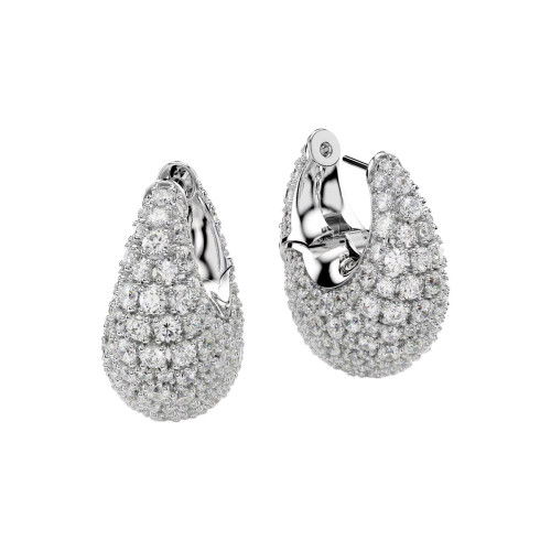 Helen Kirchhofer - Swarovski Sublima Ohrringe Gross Weiss Rhodiniert - 5732281