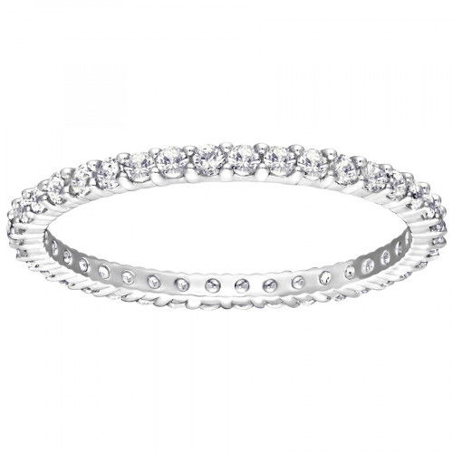 Helen Kirchhofer - Swarovski Matrix Vittore Ring Rundschliff Weiss Silberfarbenes Finish
