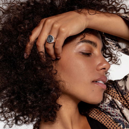 Helen Kirchhofer - Thomas Sabo Ring Compass Black - TR2274-641-11