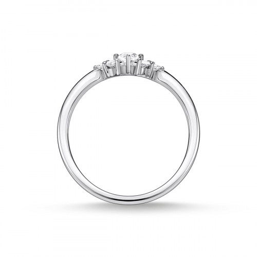 Helen Kirchhofer - Thomas Sabo Ring Vintage Weisse Steine Silber - TR2325-051-14