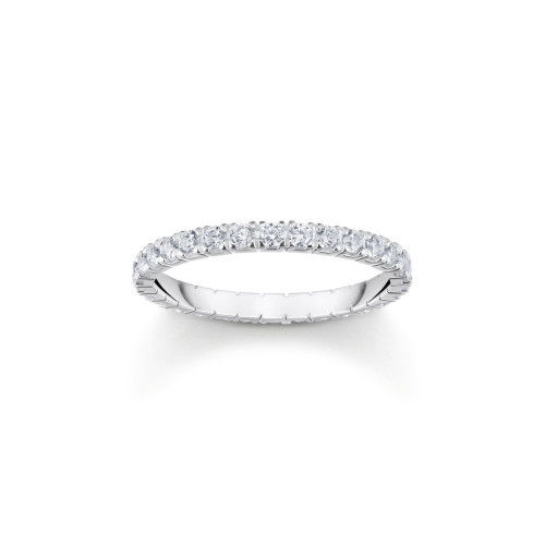 Helen Kirchhofer - Thomas Sabo Ring in zartem Design mit weissen Steinen Silber - TR2467-051-14