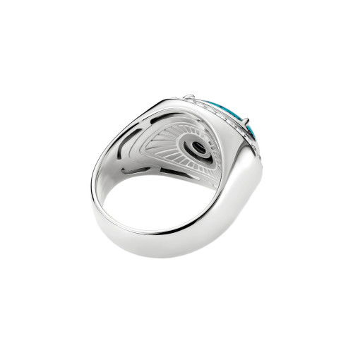 Helen Kirchhofer - Thomas Sabo Ring Oval Türkis Silber - TR2505-405-17