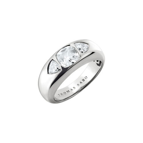 Helen Kirchhofer - Thomas Sabo Ring mit facettierten weissen Zirkoniasteinen Bold Elegance Silber - TR2525-051-14