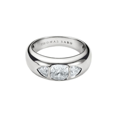 Helen Kirchhofer - Thomas Sabo Ring mit facettierten weissen Zirkoniasteinen Bold Elegance Silber - TR2525-051-14