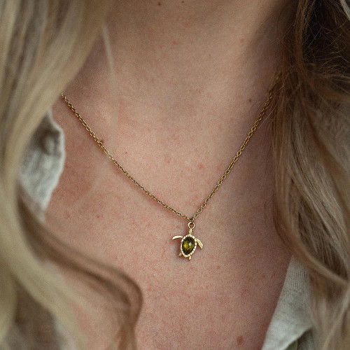 Helen Kirchhofer - Paul Hewitt Turtle Mono Halskette Gold - PH-JE-0659