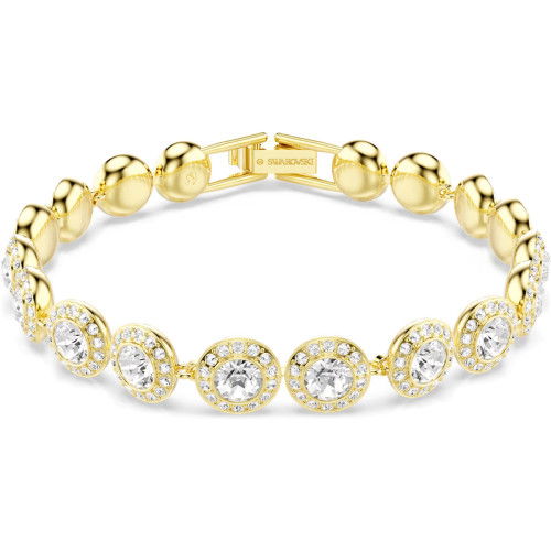 Helen Kirchhofer - Swarovski Una Angelic Armband Rundschliff Pavé Mittel Weiss Goldlegierungsschicht - 5505469