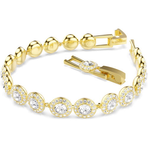 Helen Kirchhofer - Swarovski Una Angelic Armband Rundschliff Pavé Mittel Weiss Goldlegierungsschicht - 5505469