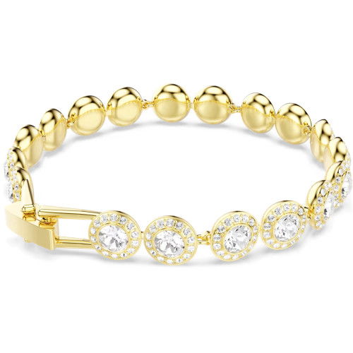 Helen Kirchhofer - Swarovski Una Angelic Armband Rundschliff Pavé Mittel Weiss Goldlegierungsschicht - 5505469