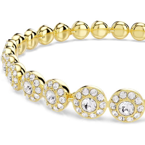 Helen Kirchhofer - Swarovski Una Angelic Armband Rundschliff Weiss Goldlegierungsschicht - 5749386