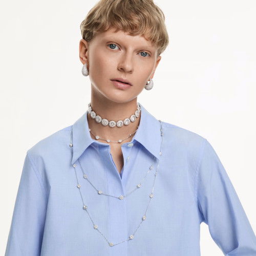 Helen Kirchhofer - Swarovski Una Angelic Halsband Weiss Rhodiniert - 5733194