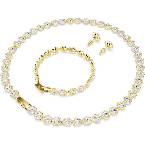 Helen Kirchhofer - Swarovski Una Angelic Set Rundschliff Weiss Goldlegierungsschicht - 5750619