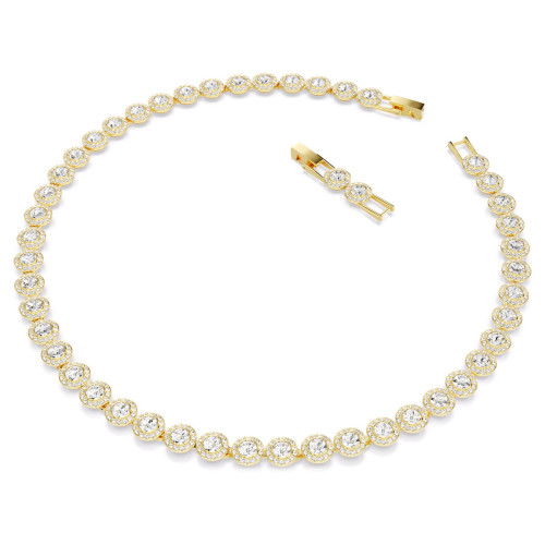 Helen Kirchhofer - Swarovski Una Angelic Tennis Halskette Rundschliff Weiss Gold - 5720505