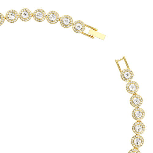 Helen Kirchhofer - Swarovski Una Angelic Tennis Halskette Rundschliff Weiss Gold - 5720505