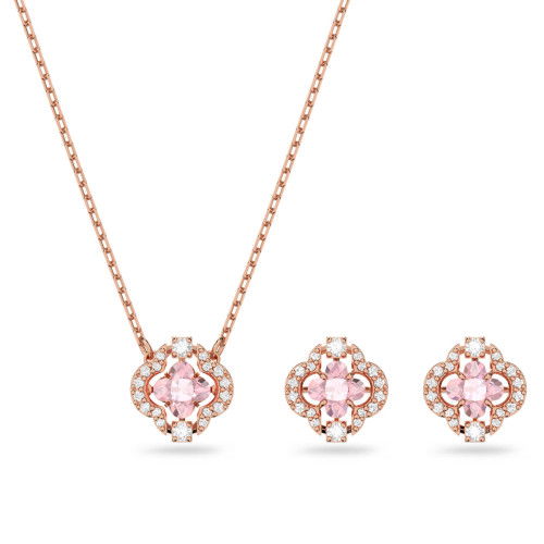 Helen Kirchhofer - Swarovski Una Set Verschiedene Schliffe Glücksklee Rosa Roségold Legierungsschich - 5516488