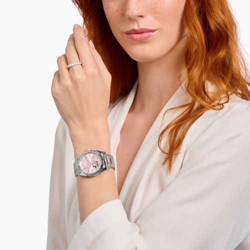 Helen Kirchhofer - Thomas Sabo Automatikuhr und Zifferblatt in Rebel Pink silberfarben - WA0418-201-204