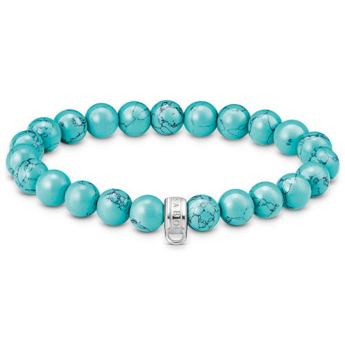 Helen Kirchhofer - Thomas Sabo Armband mit türkisfarbenen Beads Silber - X0293-404-17