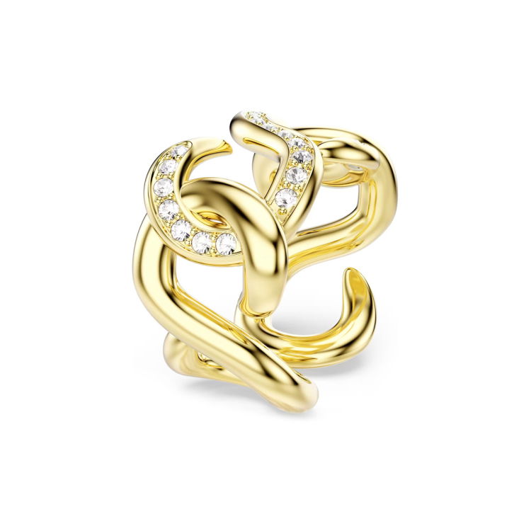 Swarovski Dextera Open Ring Round cut White Gold tone plated - Helen ...