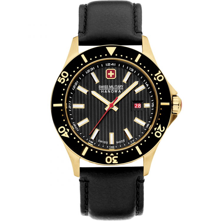 Swiss military clearance hanowa flagship gold