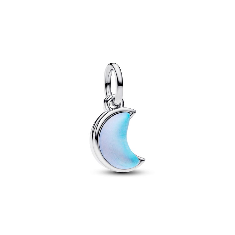 Pandora Crescent Moon Double Dangle Charm - 794272C01 - Helen