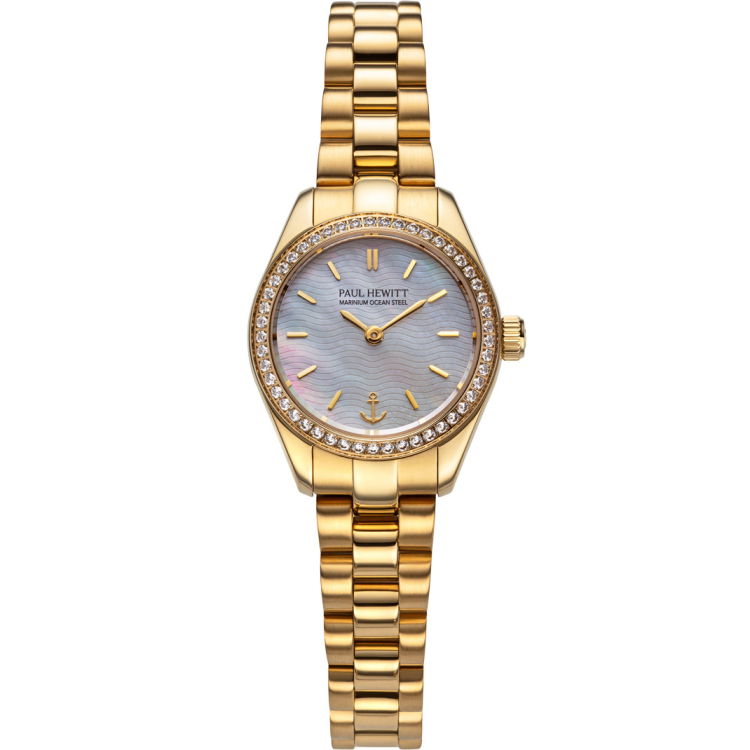 Paul Hewitt Petit Soleil Round Gold Pearl PH-W-1177 Helen