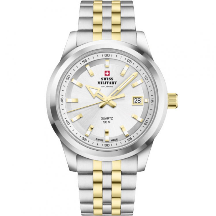 Swiss military quartz 50m deals