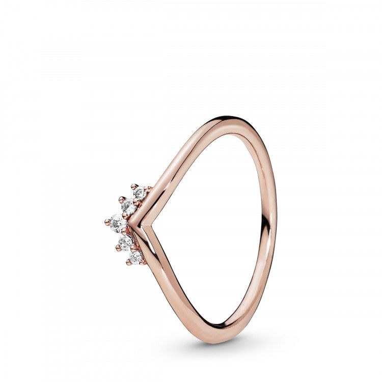 Pandora wishbone ring gold sale