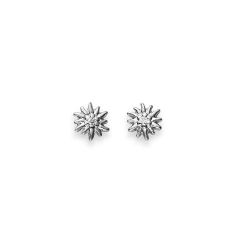 HK Silver Classics Ohrstecker Edelweiss Helen