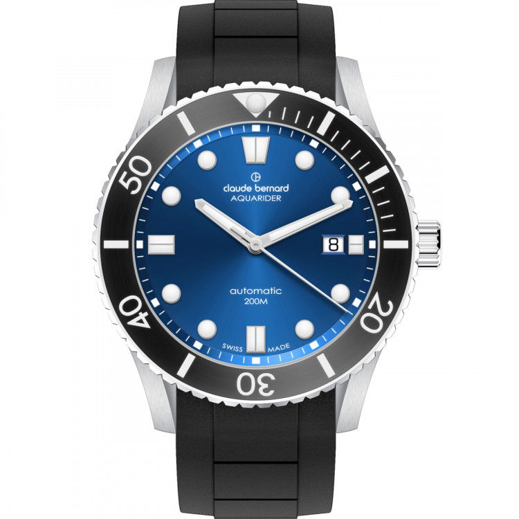Claude Bernard Aquarider Automatic Date 80129 3NBCA BUIB Helen Kirchhofer