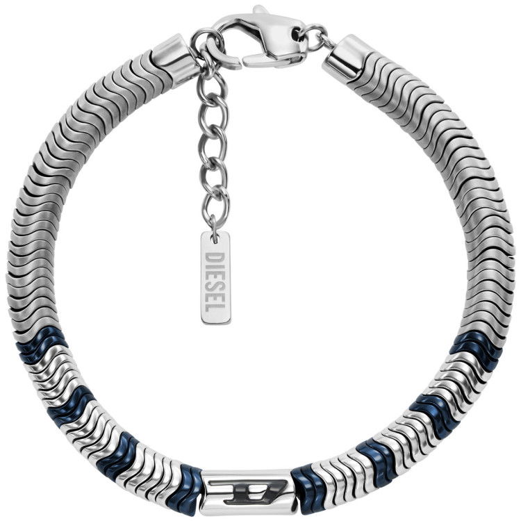 ブレスレット DIESEL logo bead bracelet DX1572931 Diesel D Logo Bracelet - DX1572931 - Helen Kirchhofer by Luxoia