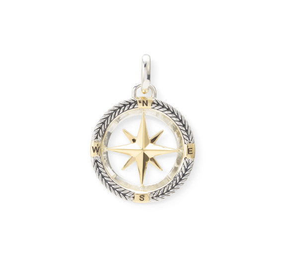 Helen Kirchhofer - Buddha to Buddha Barbara Kompass Anhänger Zweifarbig - 001J09680E800