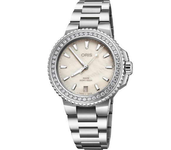 Oris Aquis Date Diamonds - 01 733 7792 4956-07 8 19 05P