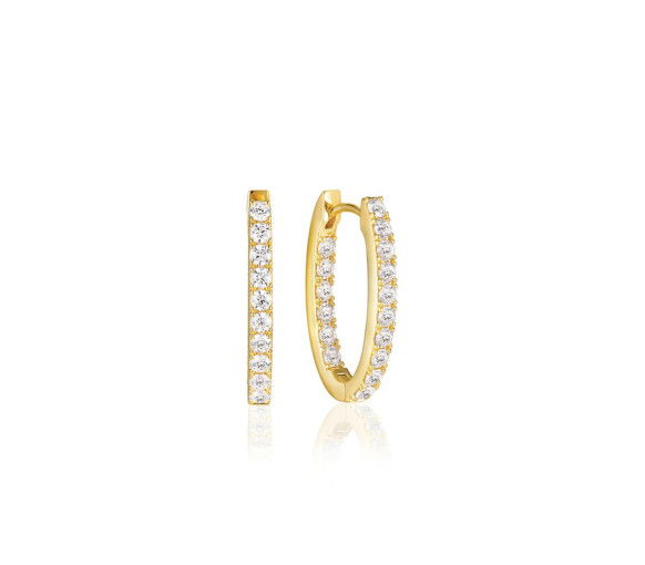 Helen Kirchhofer - Sif Jakobs Ellisse Piccolo Ohrringe - SJ-E2312-CZ-YG