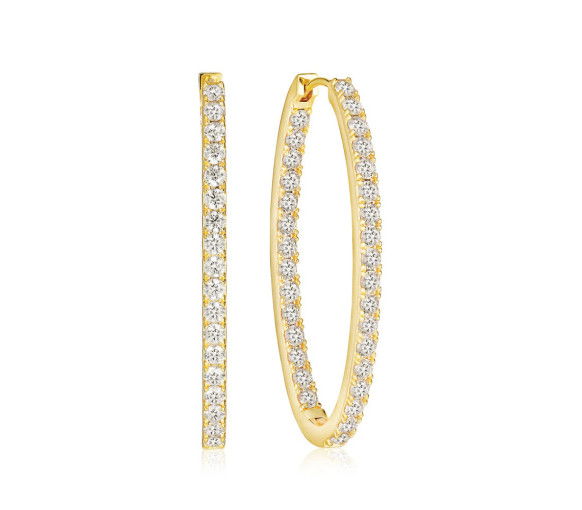 Helen Kirchhofer - Sif Jakobs Ellisse Medio Ohrringe - SJ-E2313-CZ-YG