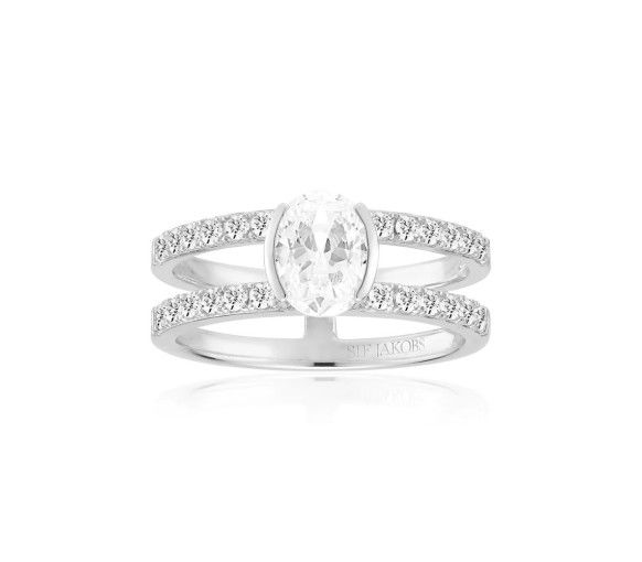 Helen Kirchhofer - Sif Jakobs Ellisse Carezza Piccolo Ring - SJ-R2357-CZ