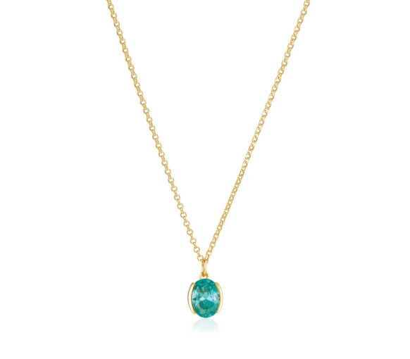 Helen Kirchhofer - Sif Jakobs Ellisse Carezza Halskette - SJ-N2353-TQCZ-YG